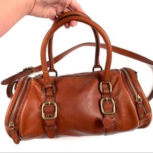 Cole Haan Leather Cylindrical Purse